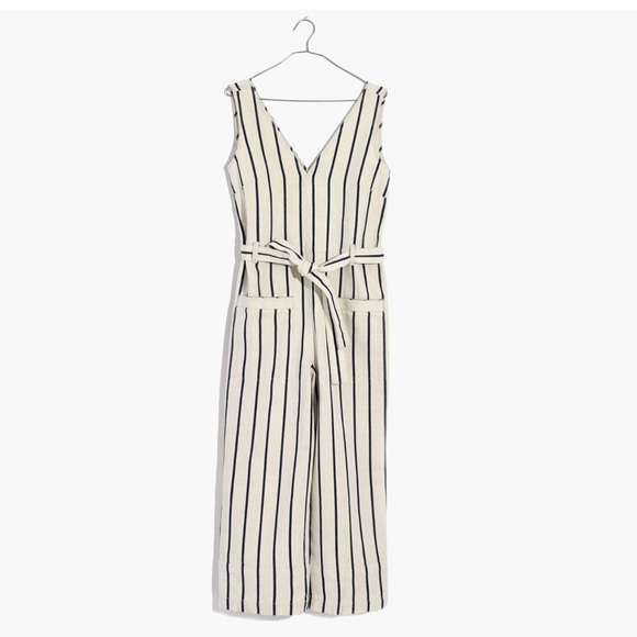 Madewell Striped Pull on Jumpsuit in Marta Stripe - Picture 5 of 12